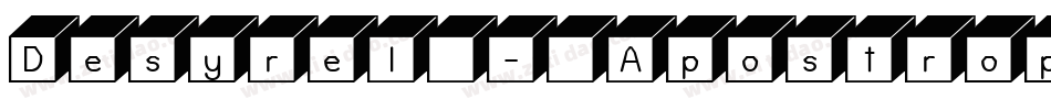 Desyrel - Apostrophi字体转换